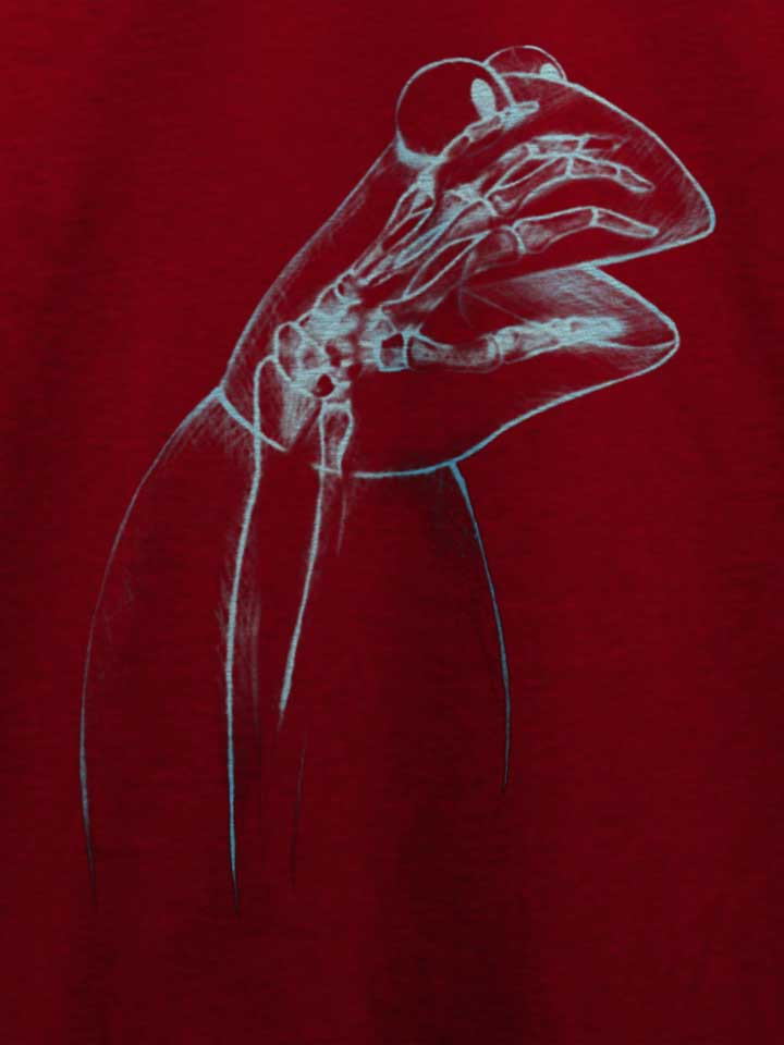 x-ray-kermit-t-shirt bordeaux 4