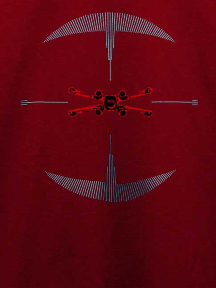 x-wing-target-t-shirt bordeaux 4