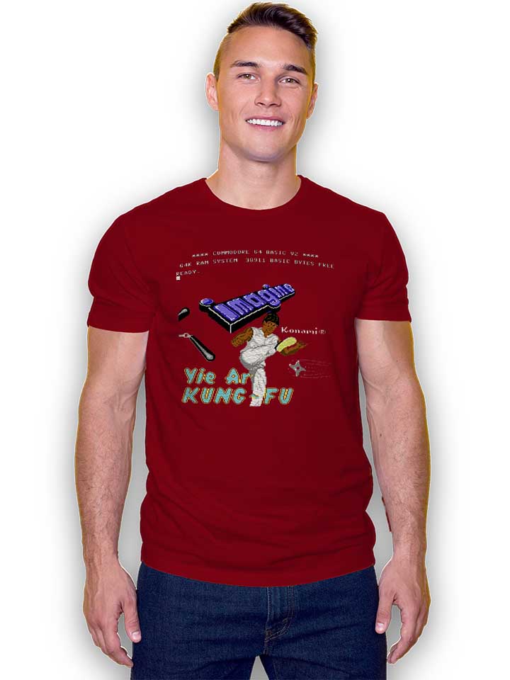 yie-are-kung-fu-t-shirt bordeaux 2