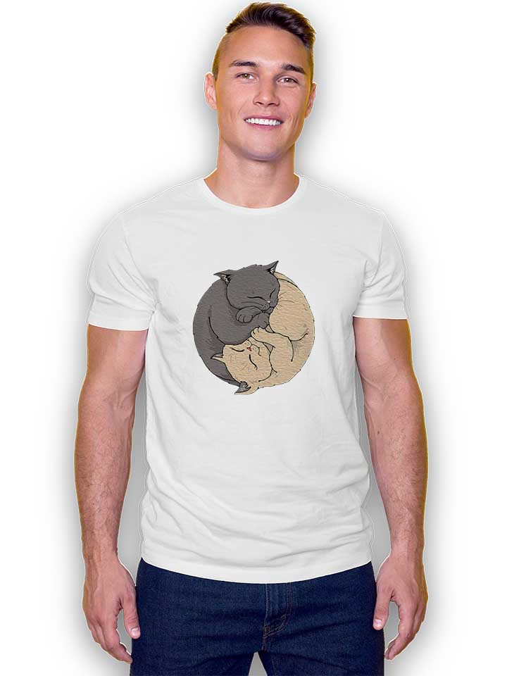 yin-yang-cats-t-shirt weiss 2