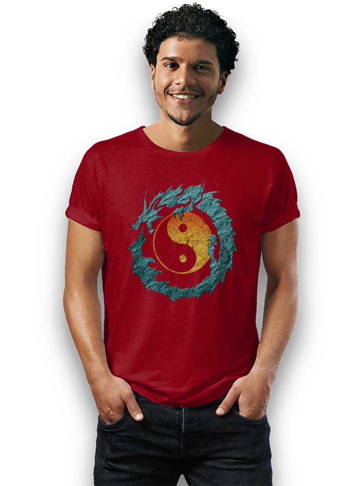 yin-yang-dragon-t-shirt bordeaux 2