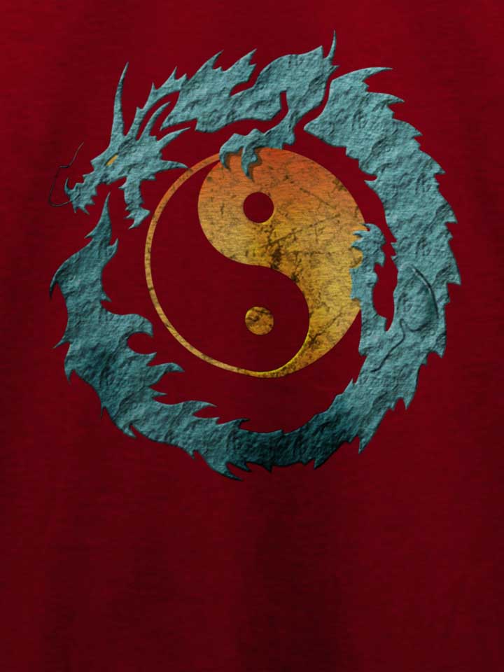 yin-yang-dragon-t-shirt bordeaux 4