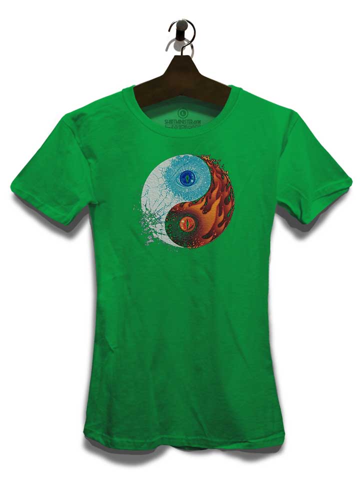 yin-yang-game-of-balance-damen-t-shirt gruen 3