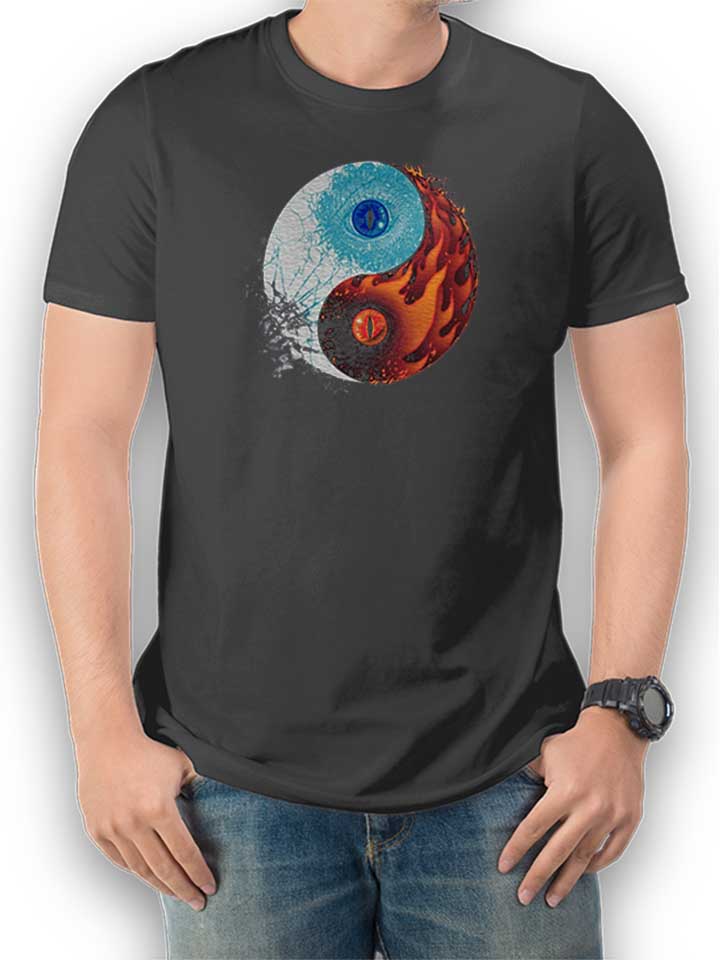 Yin Yang Game Of Balance T-Shirt dunkelgrau L
