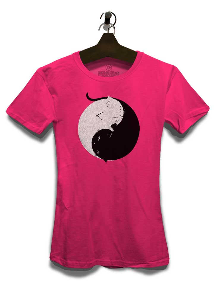 yin-yang-kittens-damen-t-shirt fuchsia 3