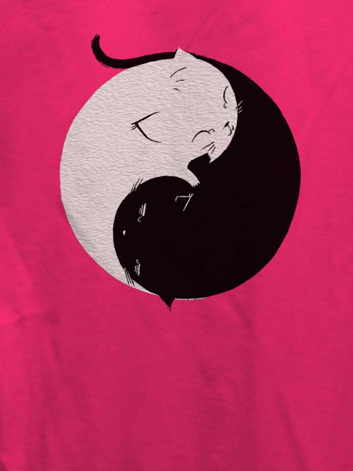 yin-yang-kittens-damen-t-shirt fuchsia 4