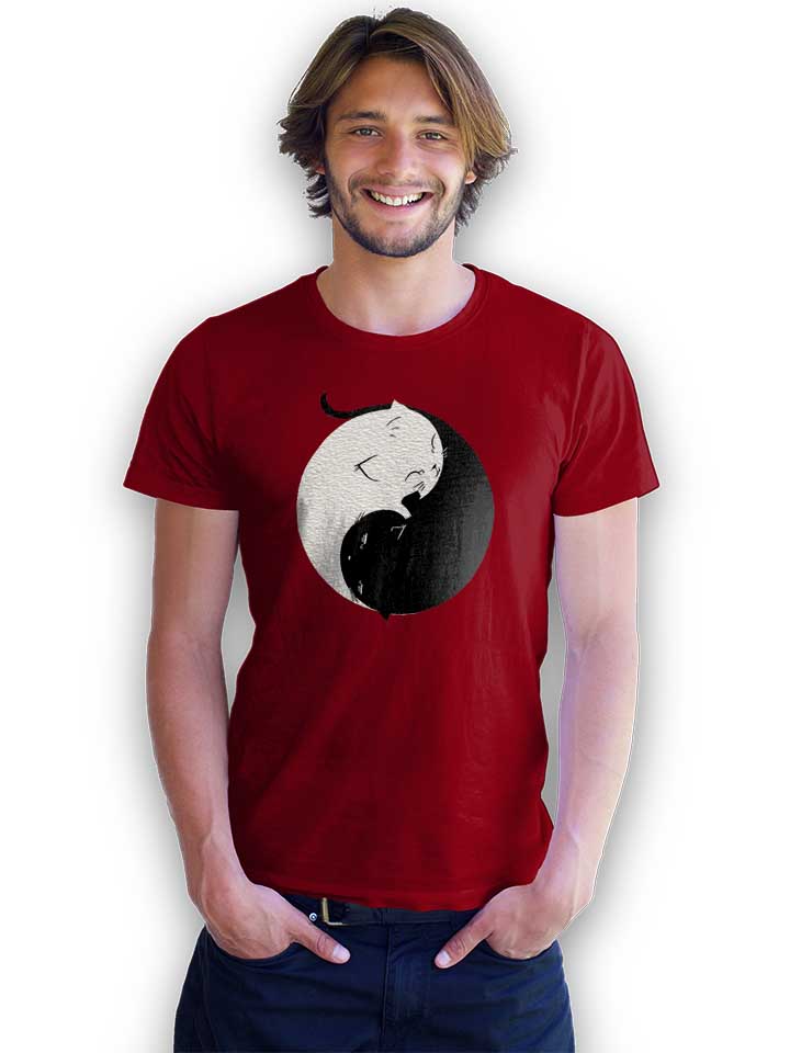 yin-yang-kittens-t-shirt bordeaux 2