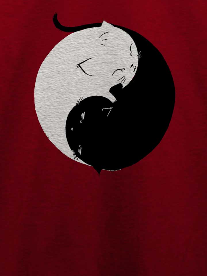 yin-yang-kittens-t-shirt bordeaux 4