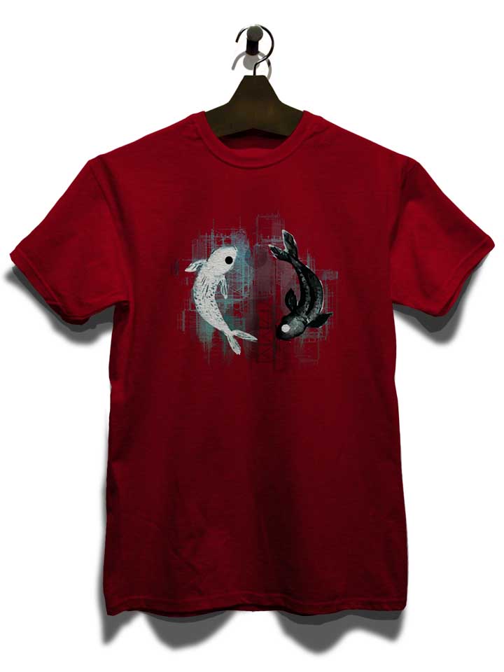 yin-yang-koi-fishes-t-shirt bordeaux 3