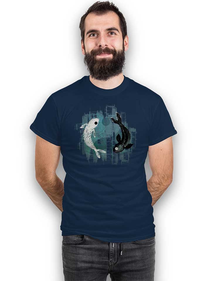 yin-yang-koi-fishes-t-shirt dunkelblau 2