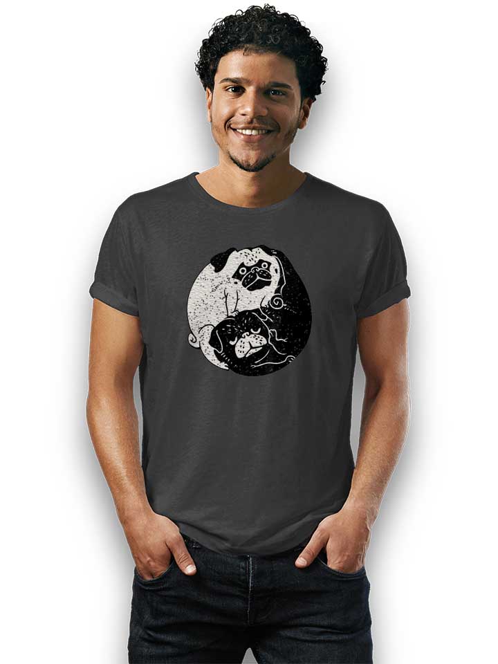 yin-yang-pugs-t-shirt dunkelgrau 2