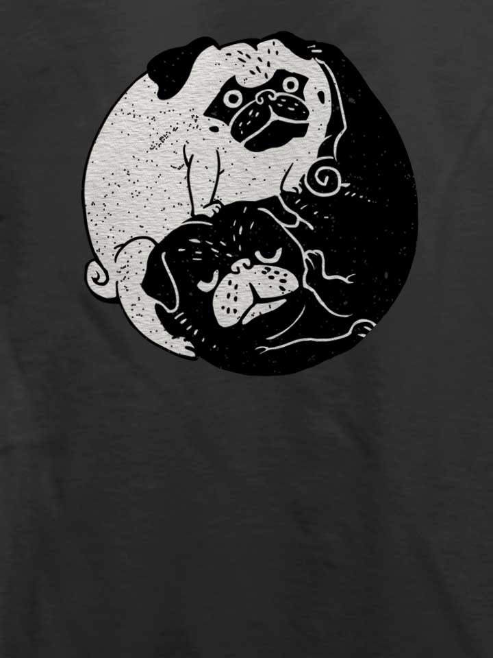 yin-yang-pugs-t-shirt dunkelgrau 4