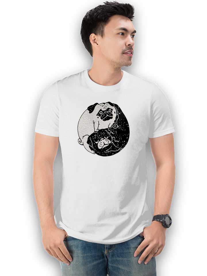 yin-yang-pugs-t-shirt weiss 2