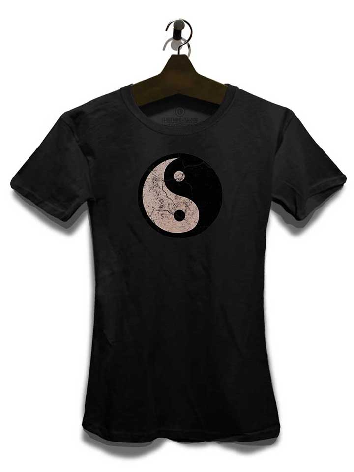 yin-yang-vintage-damen-t-shirt schwarz 3