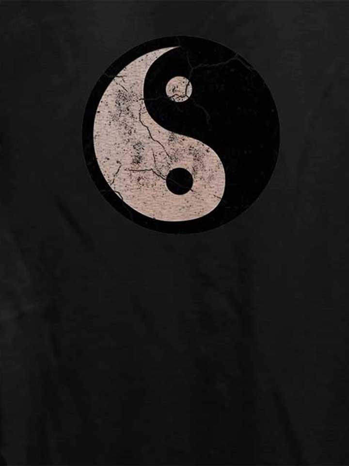 yin-yang-vintage-damen-t-shirt schwarz 4