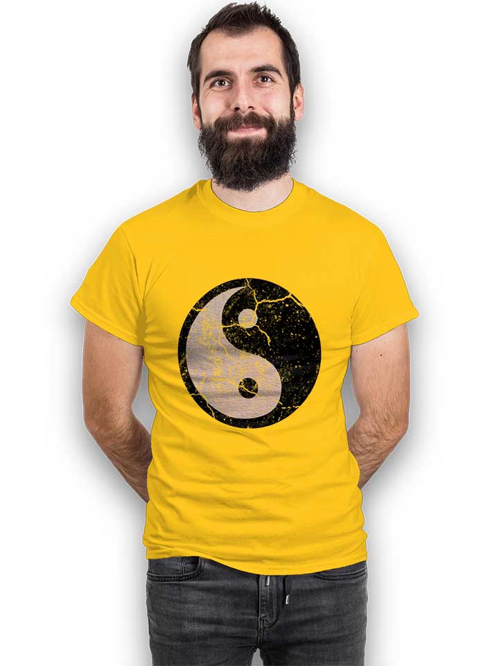 yin-yang-vintage-t-shirt gelb 2