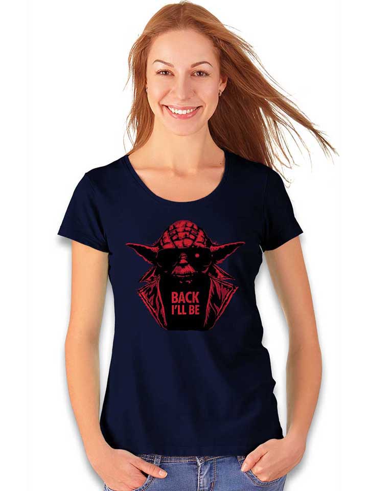 yoda-terminator-back-ill-be-damen-t-shirt dunkelblau 2