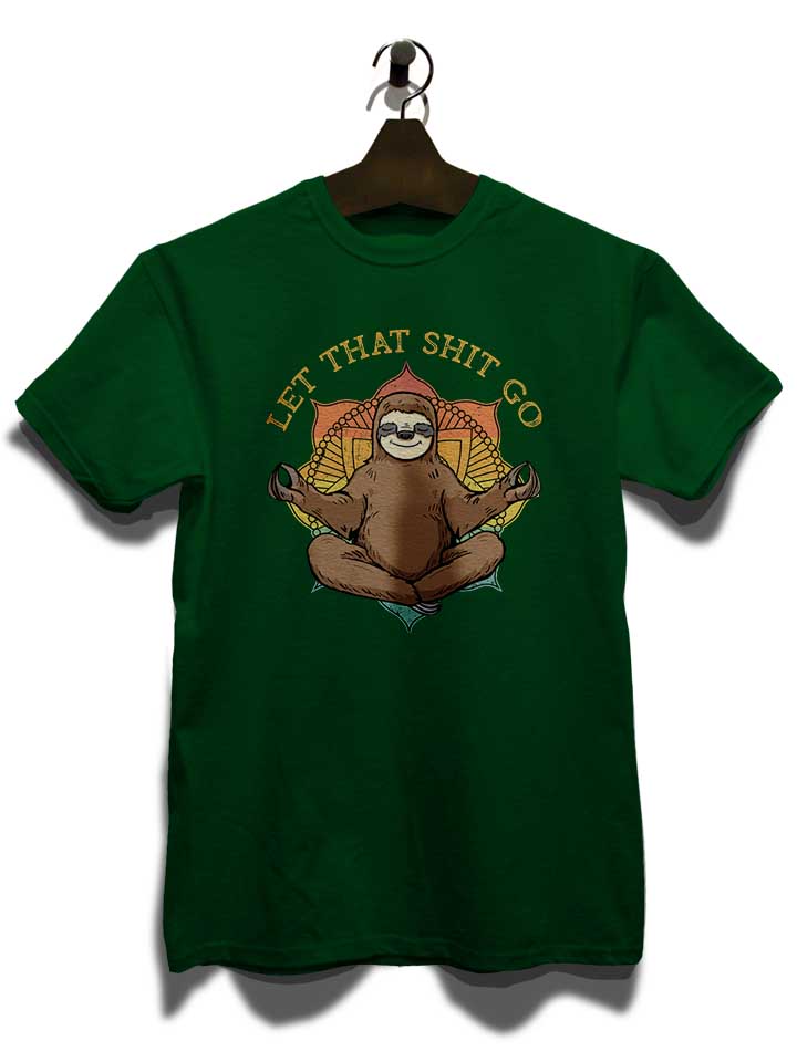yoga-sloth-t-shirt dunkelgruen 3