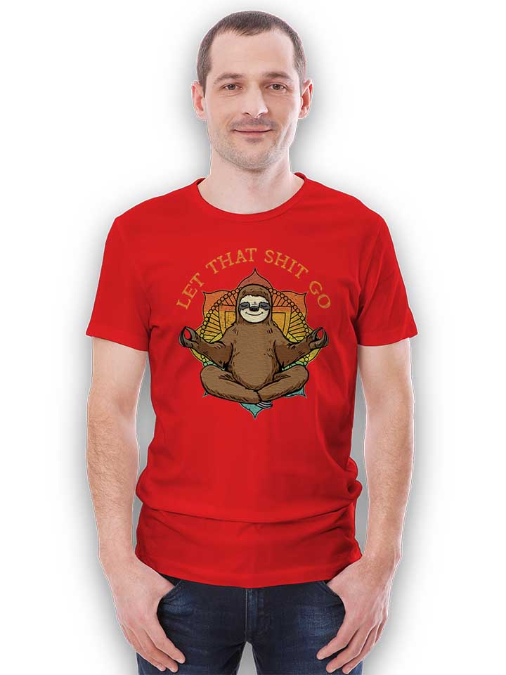 yoga-sloth-t-shirt rot 2