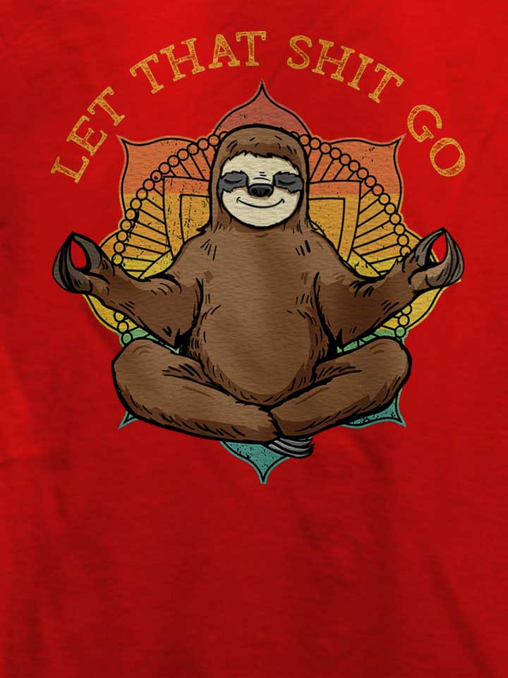 yoga-sloth-t-shirt rot 4