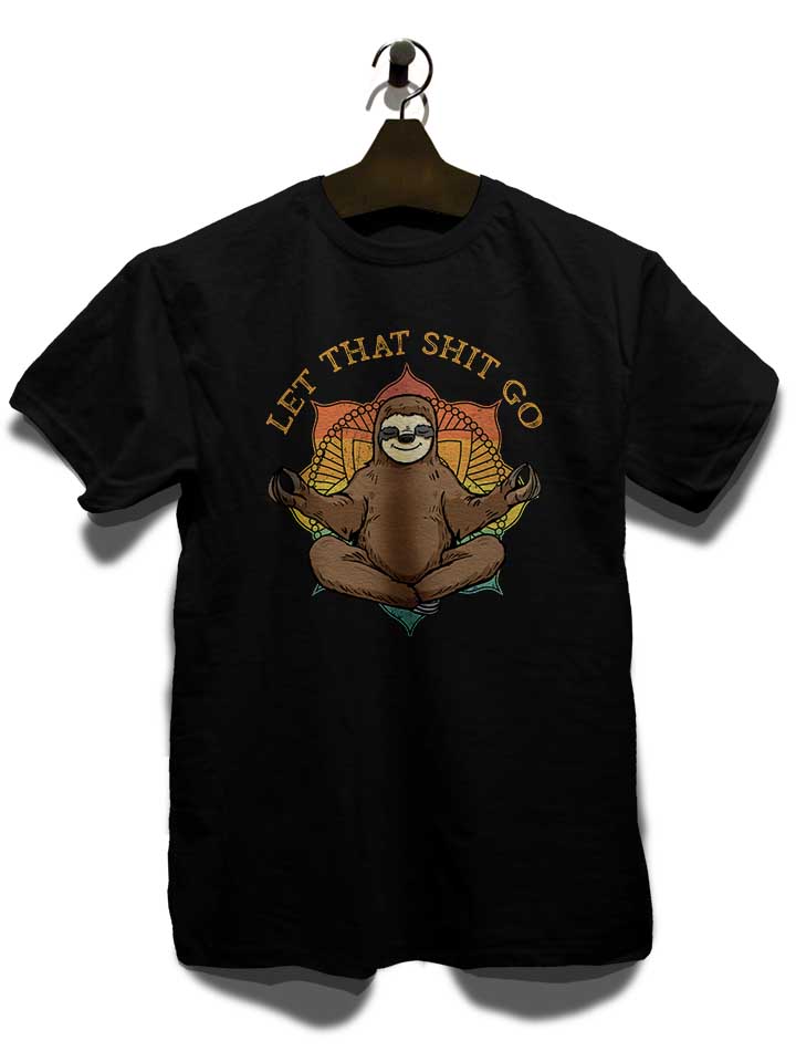 yoga-sloth-t-shirt schwarz 3
