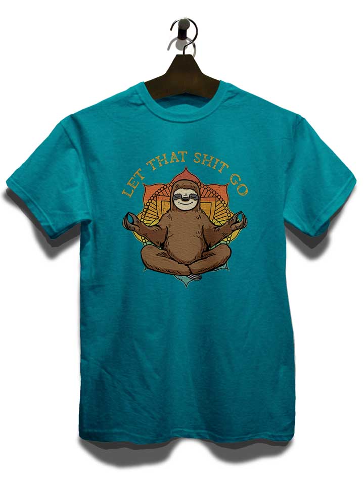 yoga-sloth-t-shirt tuerkis 3
