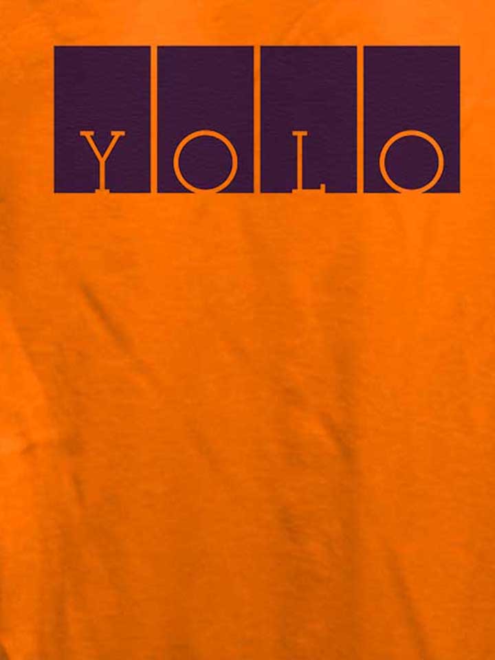 yolo-logo-damen-t-shirt orange 4