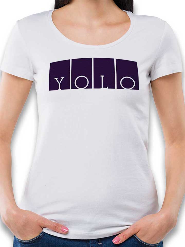 Yolo Logo Womens T-Shirt white L