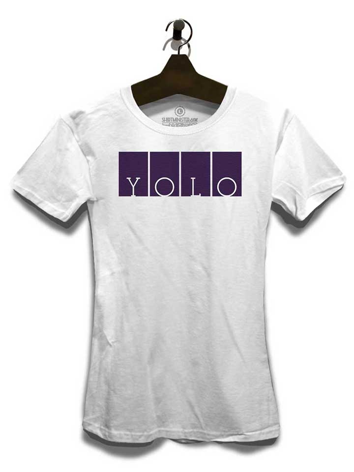 yolo-logo-damen-t-shirt weiss 3