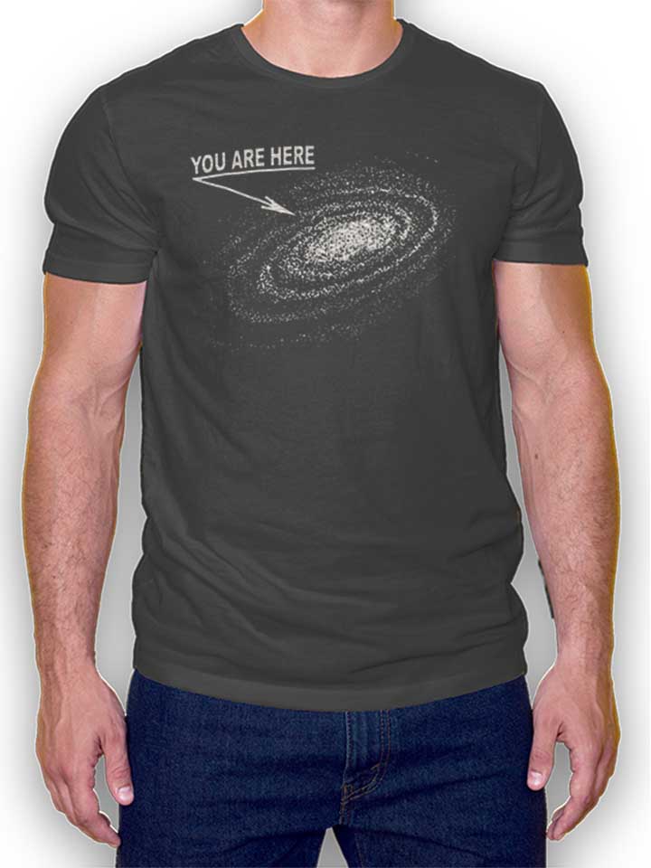 You Are Here Milkyway Camiseta gris-oscuro L