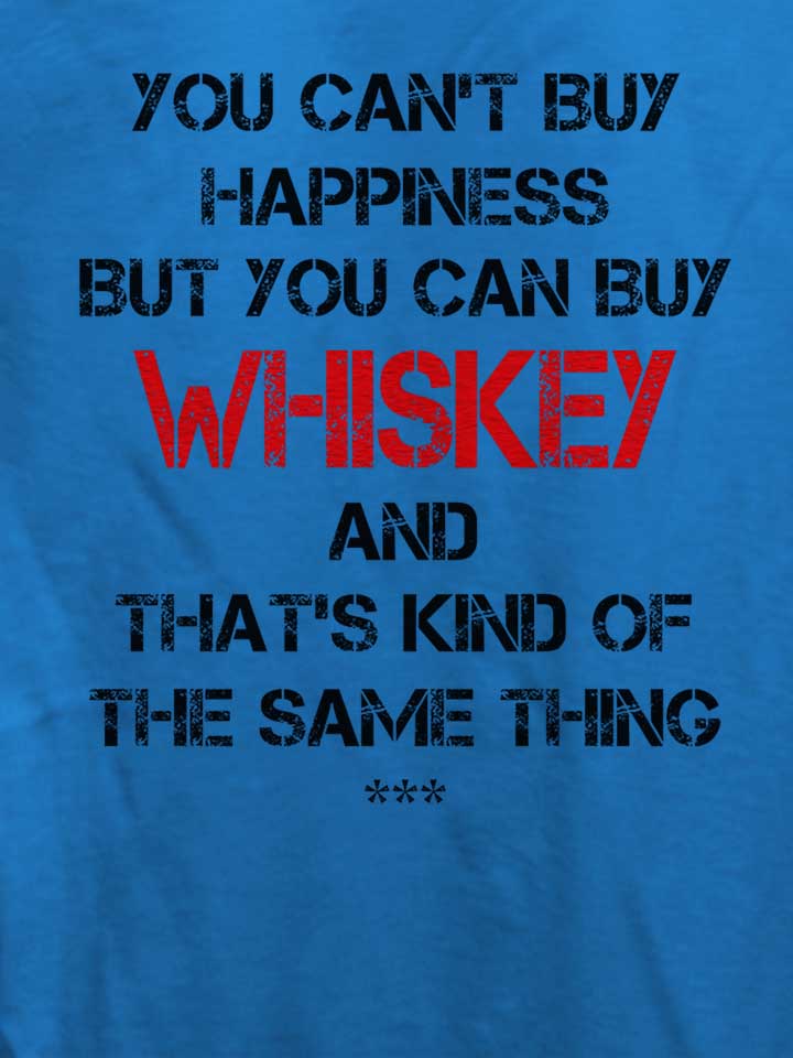 you-cant-buy-happiness-but-you-can-buy-whiskey-damen-t-shirt royal 4