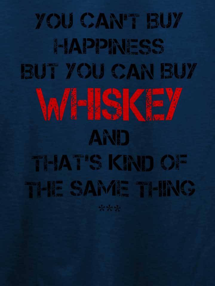 you-cant-buy-happiness-but-you-can-buy-whiskey-t-shirt dunkelblau 4