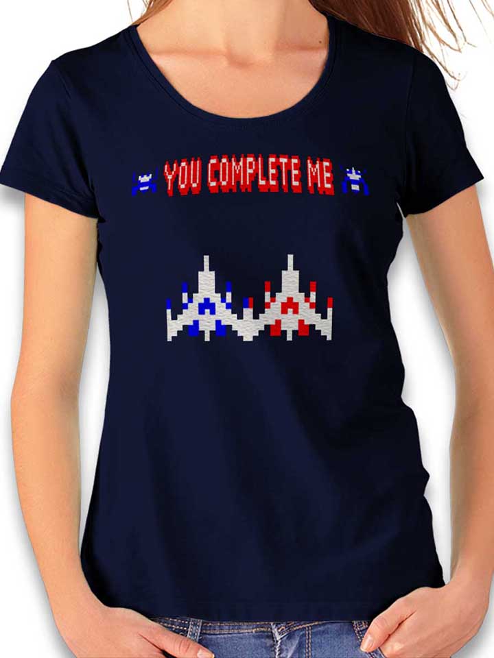 You Complete Me Damen T-Shirt dunkelblau L