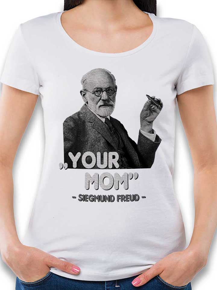 your-mom-siegmund-freud-damen-t-shirt weiss 1
