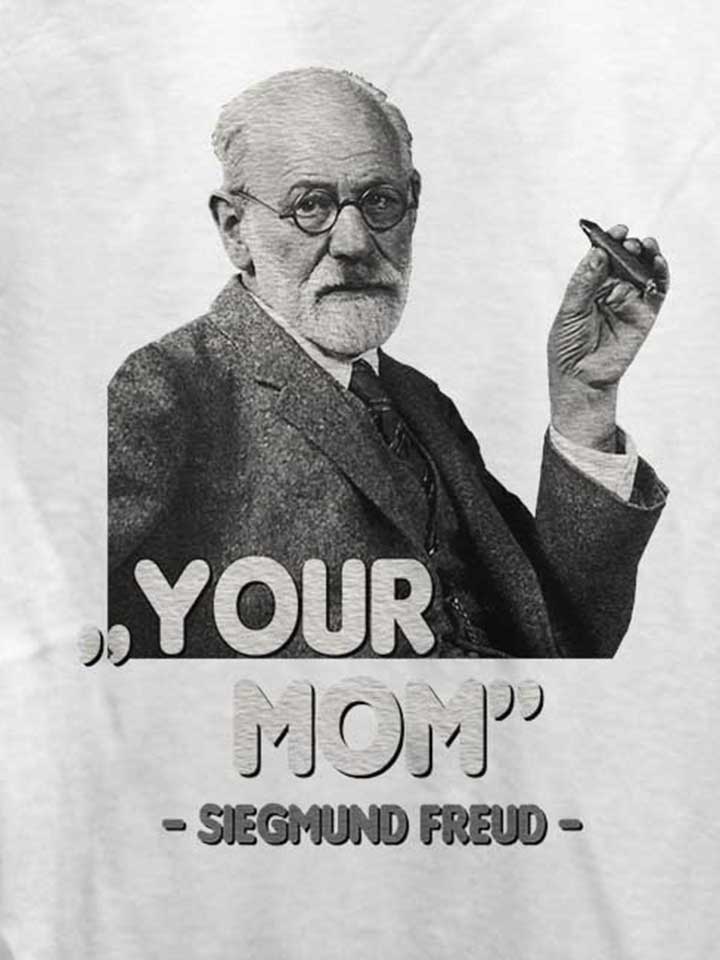 your-mom-siegmund-freud-damen-t-shirt weiss 4