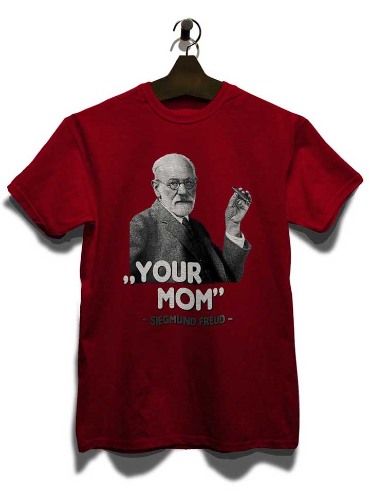 your-mom-siegmund-freud-t-shirt bordeaux 3