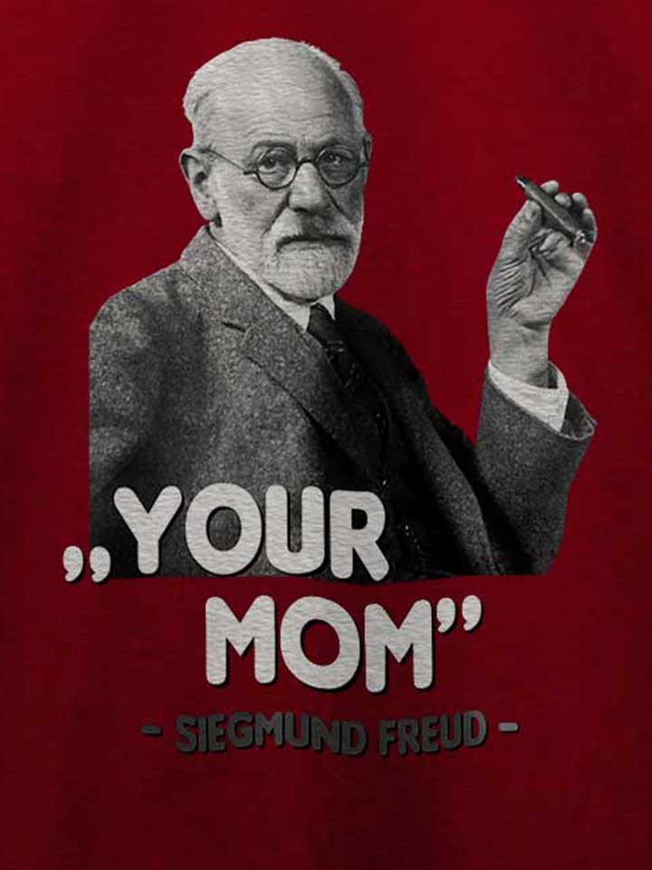 your-mom-siegmund-freud-t-shirt bordeaux 4