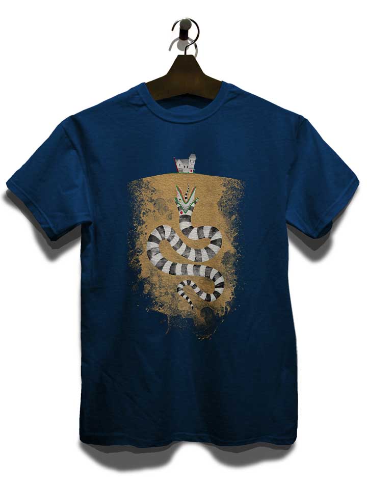 zebra-snake-t-shirt dunkelblau 3