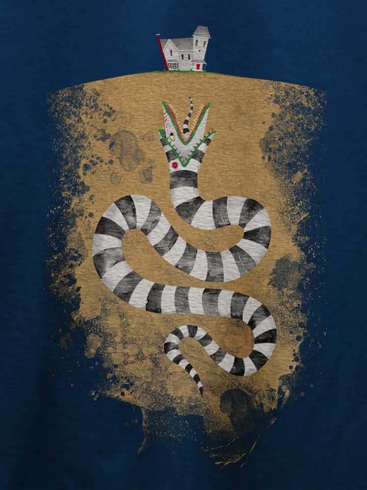 zebra-snake-t-shirt dunkelblau 4