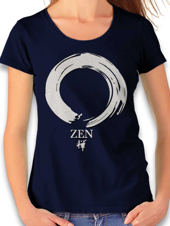 Zen Damen T-Shirt dunkelblau L