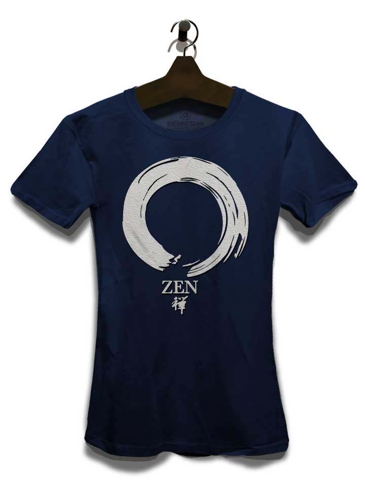 zen-damen-t-shirt dunkelblau 3