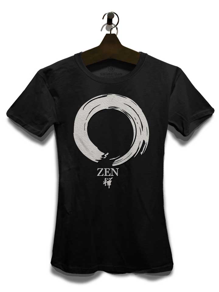 zen-damen-t-shirt schwarz 3
