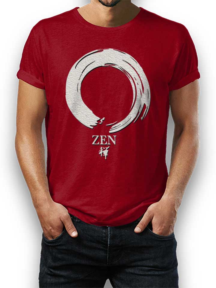 zen-t-shirt bordeaux 1