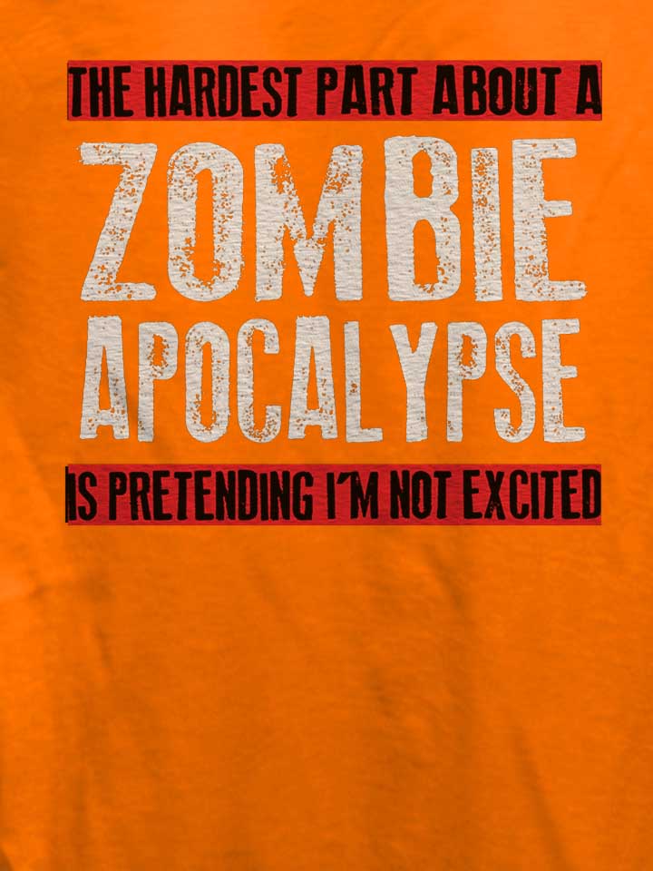 zombie-apocalypse-damen-t-shirt orange 4