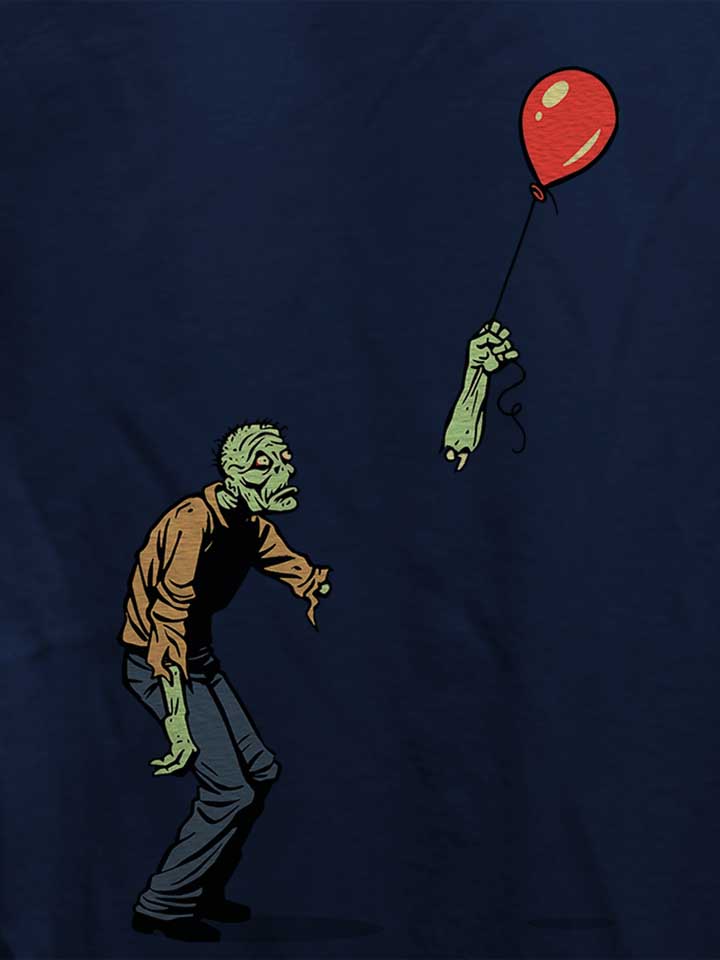 zombie-balloon-damen-t-shirt dunkelblau 4