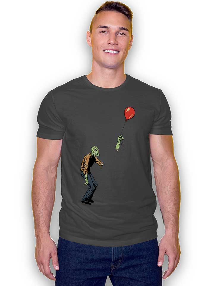 zombie-balloon-t-shirt dunkelgrau 2
