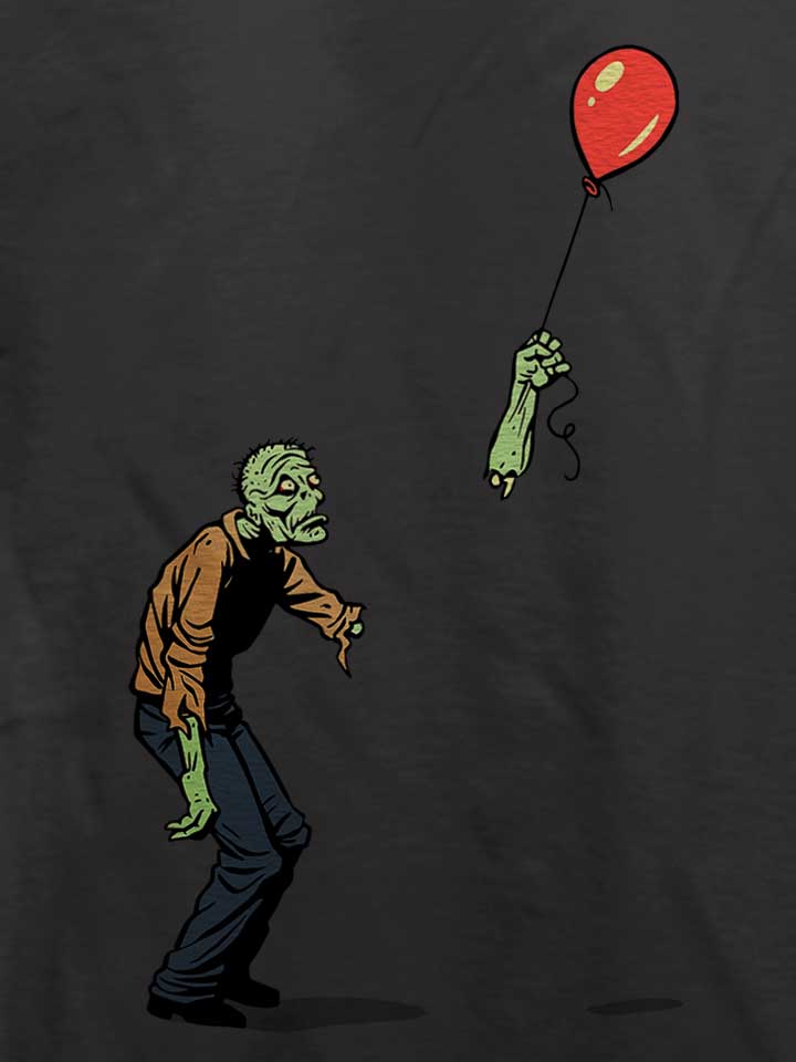 zombie-balloon-t-shirt dunkelgrau 4