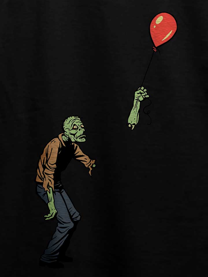 zombie-balloon-t-shirt schwarz 4