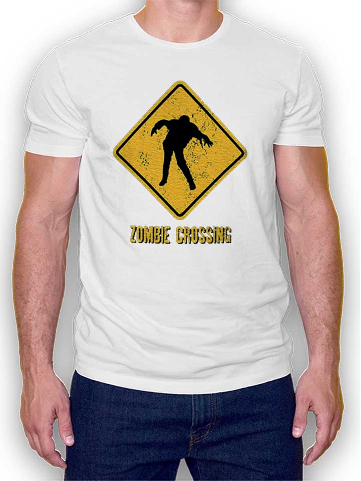 Zombie Crossing T-Shirt white L