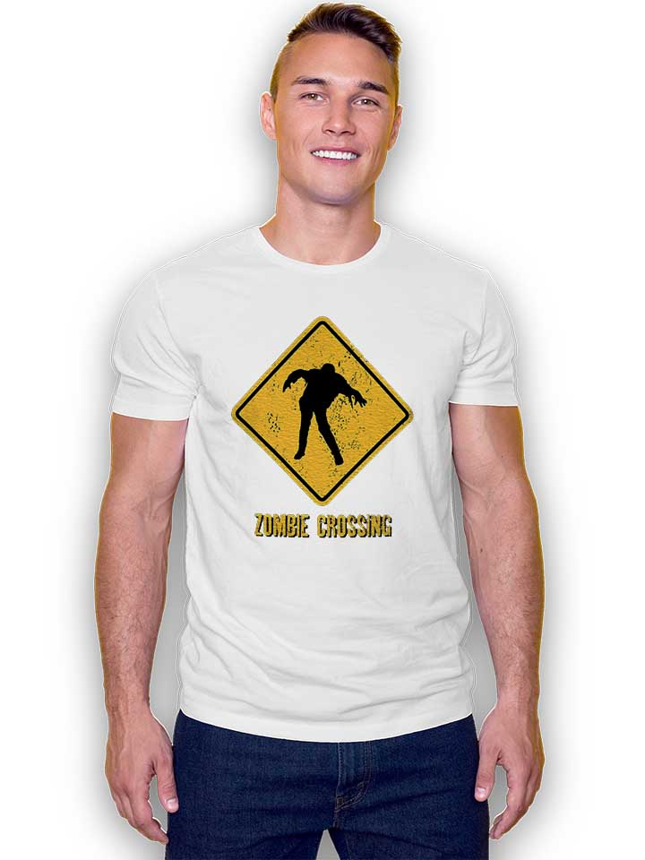 zombie-crossing-t-shirt weiss 2